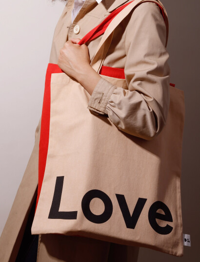 Design Letters Dl Tote Bag - Beige - 42X 1X 44CM Design Letters Dl Tote Bag - Beige - 42X 1X 44CM