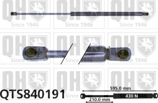 QUINTON HAZELL QTS840191 Baklukedemper