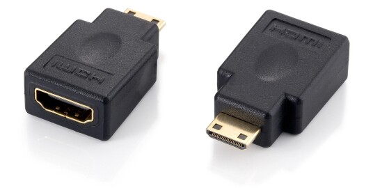EQUIP Adapter miniHDMI (Typ C) > HDMI (Typ A) S/B schwarz