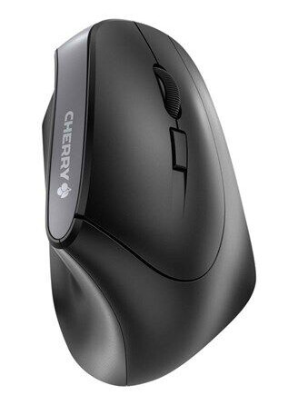 Cherry MW 4500 Ergonomisk Trådløs Mus til Høyrehendte - Optisk 1200 dpi - Svart