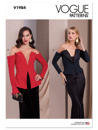 Vogue 1984 - Off-shoulder Topp Y5 (18-20-22-24-26)