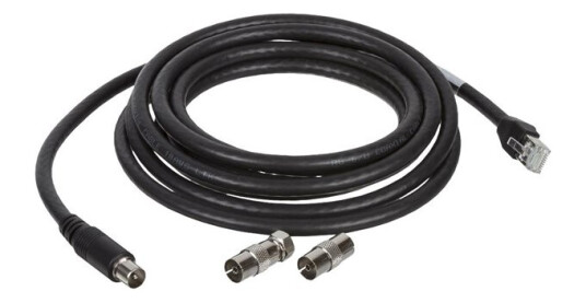 LK ihc net basic connected cable 3m for r and tv black