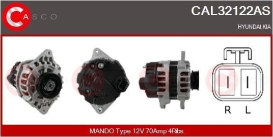CASCO CAL32122AS Dynamo CASCO CAL32122AS Dynamo