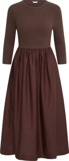B.YOUNG Sunnia Oneck Dress Brun L