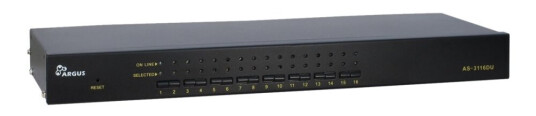 Argus Kvm As-3116Du - Kvm-Svitsj - 16 X Kvm Port(S) - 1 Lokalbruker - Rackmonterbar