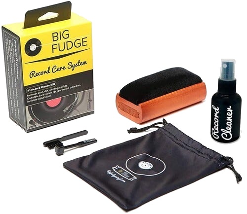 Big Fudge 4In1 Vinyl Record Care And Cleaning Kit Includes Cleaning Fluid, Velvet Record Big Fudge 4In1 Vinyl Record Care And Cleaning Kit Includes Cleaning Fluid, Velvet Record