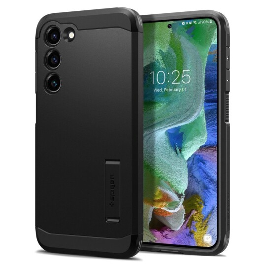 Spigen Samsung Galaxy S23 Plus Deksel Tough Armor Svart