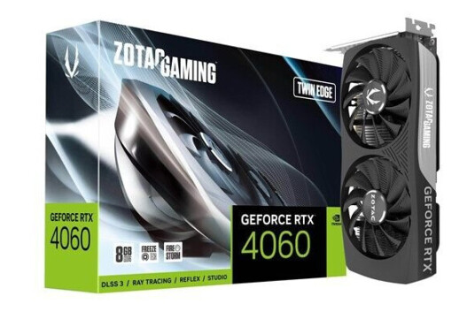 ZOTAC GeForce RTX 4060 Twin Edge - 8GB GDDR6 RAM - Grafikkort
