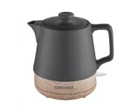 Concept RK0062, 1 l, 1200 W, Antrasitt, Tre, Keramisk, Trådløs