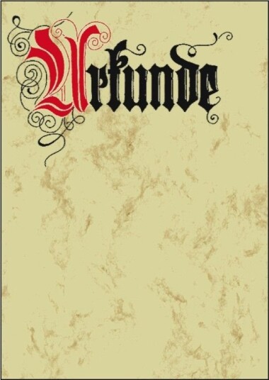 Sigel Design Paper Urkunde Kalligrafi   Motiv Papier   A4 210 X 297 Mm   185 G/M2   12 Blatt Dp548