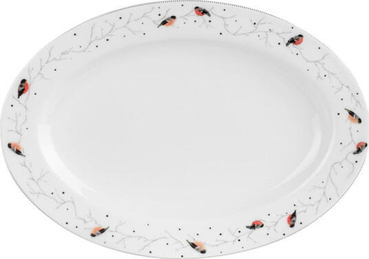 Hadeland Glassverk Dompap: Ovalt Fat 40cm