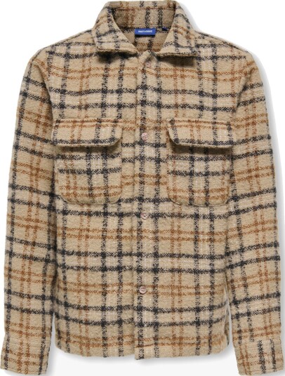 Only & Sons Jr Luigi Long Sleeve Boucle Regular Overshirt Blå 146