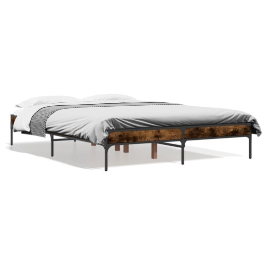  Sengeramme røkt eik 120x200 cm konstruert tre og metall 8721012985490