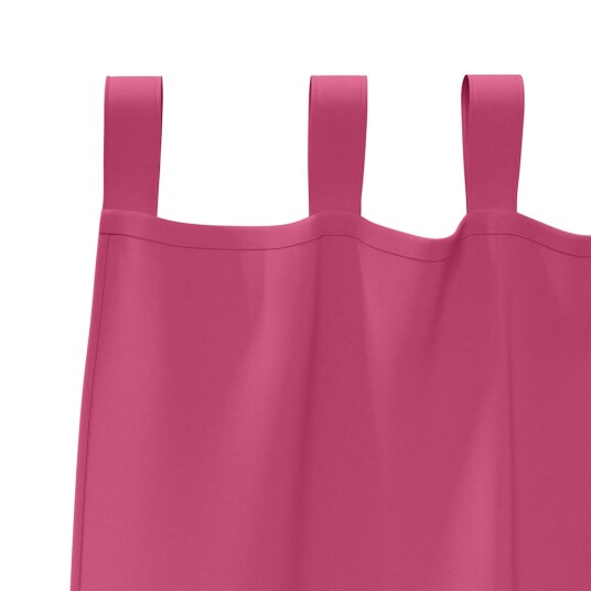  Gardiner med gardiner 2 pcs Lys rosa Polyester