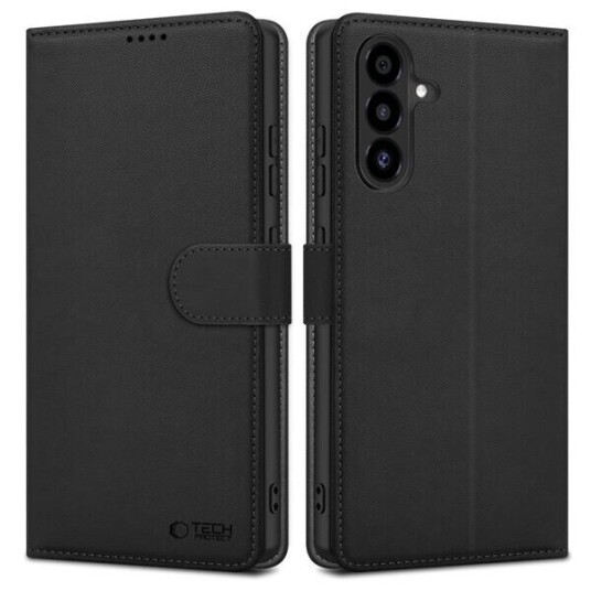 Tech-Protect Lommeboketui for Samsung Galaxy A26 5G med magnet og stativ - Svart Tech-Protect Lommeboketui for Samsung Galaxy A26 5G med magnet og stativ - Svart