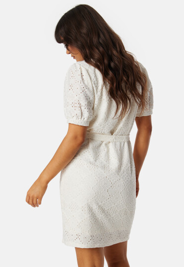 Object Collectors Item Objfeodora S/S short dress Cloud Dancer M