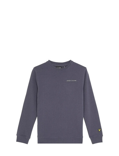 Lyle & Scott Script Crew Neck Sweatshirt - Blue - 164-170 Lyle & Scott Script Crew Neck Sweatshirt - Blue - 164-170