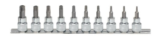Ks Tools 918.3970, 10 Stykker, Torx, Kromvanadiumstål