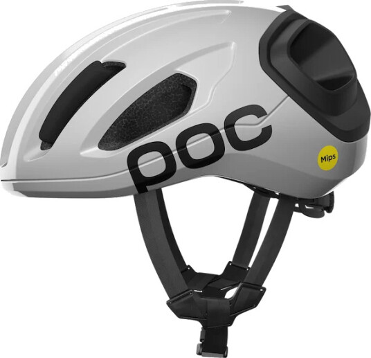 POC Amidal sykkelhjelm MIPS hydrogen white/uranium black matt
