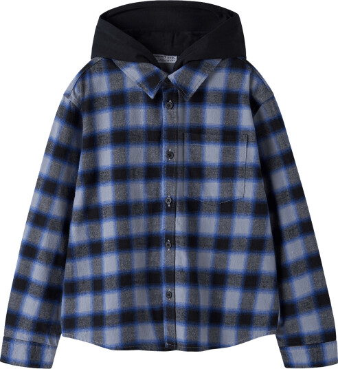 Name It Nkmnavim Ls Overshirt Wh Blue 146 152