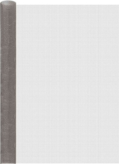 vidaXL Maskeskjerm 120 x 1000 cm 3 Mesh Rustfritt stål 201 Sølv