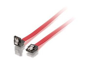 Equip SATA III Kabel 0,5 m med Vinkelstik Hankjønn/Rød
