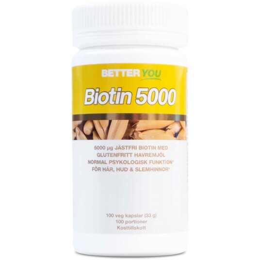 Better You Biotin 5000 100 stk Better You Biotin 5000 100 stk