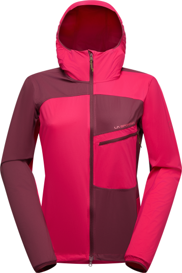 La Sportiva Women"s Freeway Wind Jacket Azalea/Redwood S La Sportiva Women"s Freeway Wind Jacket Azalea/Redwood S