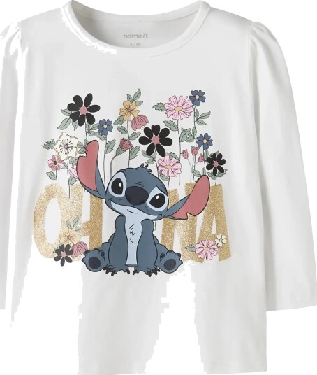 Name It Nmfjina Stitch Ls Top Box Noos Wdi White 86