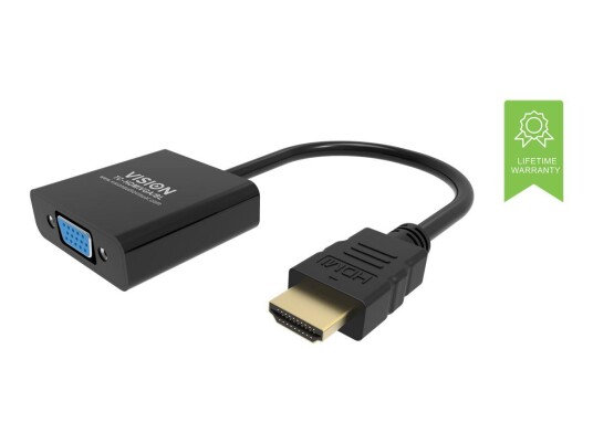 VISION Professional video adapter - HDMI / VGA - 23 cm