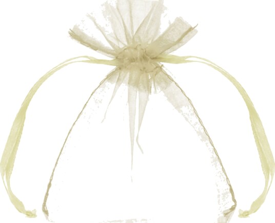Partydeco Organzaposer Cream 10-pakning WRG5-079-10