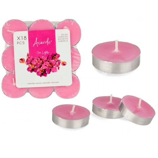 Duftlys 18 stk. Brannskål Acorde Orchide