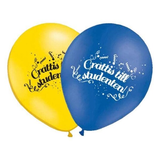10-Pak - Ballonger Gratulerer til Studenten - Ballong Student