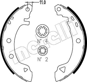 Bremsesko sett METELLI 53 0002
