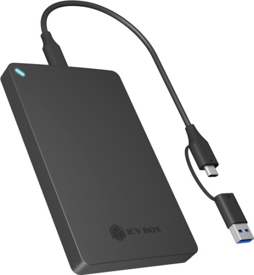 Icy Box 2,5" SATA HDD/SSD Eksternt Kabinett med USB-C/A