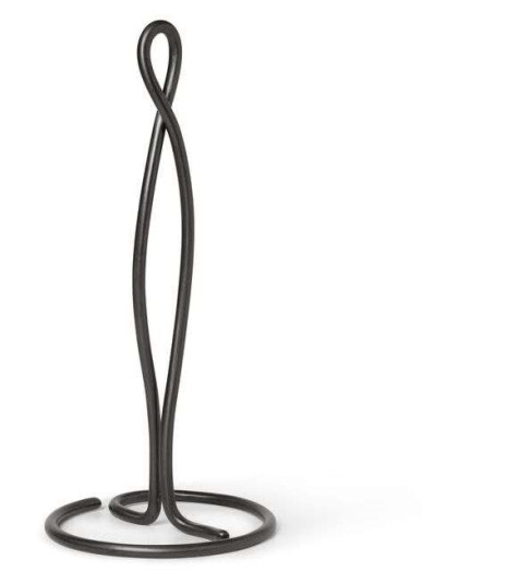 ferm LIVING Curvature tørkerullholder Svart mssing