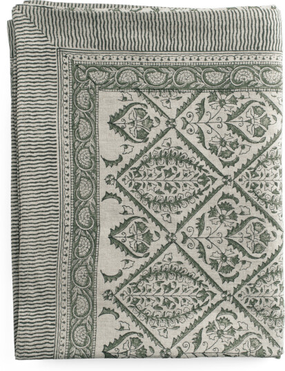 Jaipur linduk 150x350 cm mosegrønn Jaipur linduk 150x350 cm mosegrønn