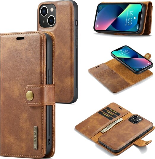 DG Ming avtakbar lommebok (iPhone 15) Brun