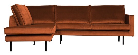 BePureHome Rodeo Sofa m/Venstrevendt sjese - Rust Velur