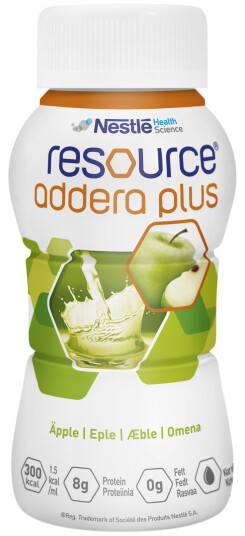 Resource Addera plus næringstilskudd, Eple, 4x200 ml Resource Addera plus næringstilskudd, Eple, 4x200 ml