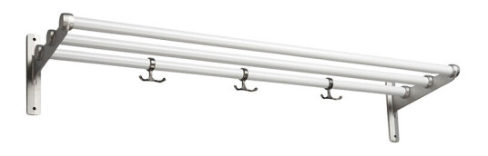 Essem Design Nostalgi sko- eller hattehylle hvit, aluminiumsstativ