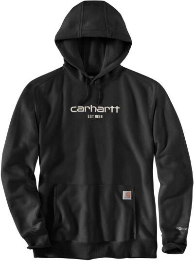 Carhartt Lightweight Logo Graphic Hettegenser XXL Svart Carhartt Lightweight Logo Graphic Hettegenser XXL Svart