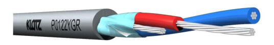 Klotz Balanced Wiring Cable 1x2x0,22mm Pvc Grey 50m