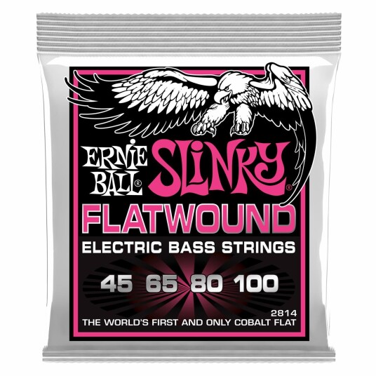 Ernie Ball Eb-2814 Bass Flat Kobolt Sett 045-100