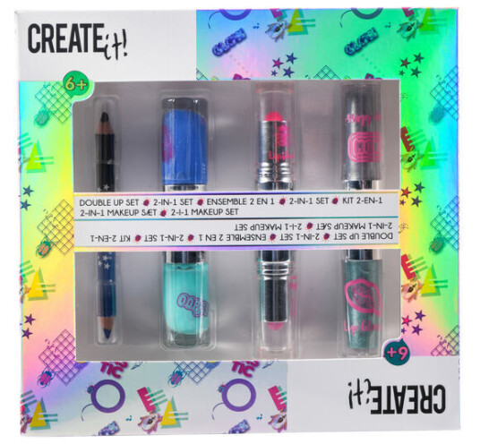Sminkesett Create it! dobbel 4 stk 2i1 Sminkesett Create it! dobbel 4 stk 2i1