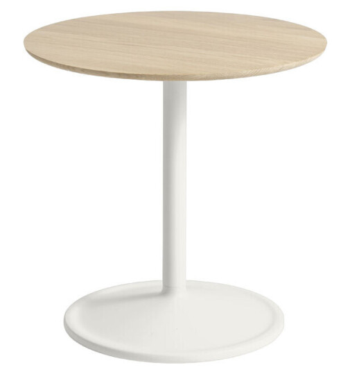Muuto Soft sidebord Ø 48 cm Oak-Off white H: 48 cm