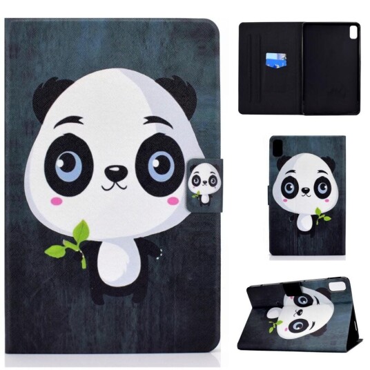 INCOVER Huawei MatePad 10.4 "Deksel med stativfunksjon og kortholder - Panda med bambus