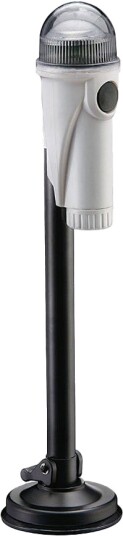Batterilanterne LED m/sugekopp mast