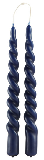 Vinding Twist lys 24 cm mørk blå 2 stk