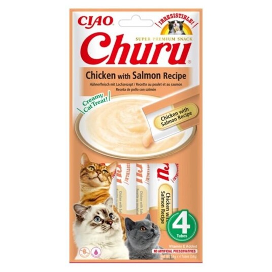 Churu Kattesnacks Kylling med Laks 4 x 14 g
